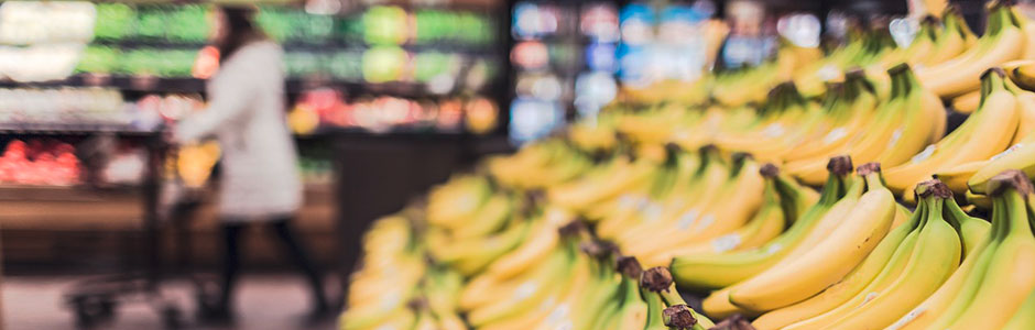 Bananen im Supermarkt
